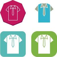 Shirt and Tie Icon Design vector