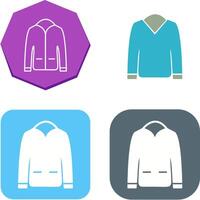 Men's Jacket Icon Design vector