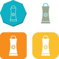 Sunblock Cream Icon Design vector