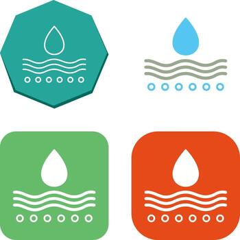 humedad icono diseño vector