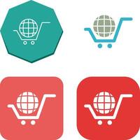 global compras icono diseño vector