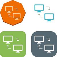 Sharing Systems Icon Design vector