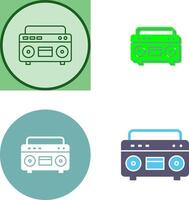 Casette Player Icon Design vector