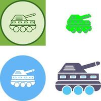 Infantry Tank Icon Design vector