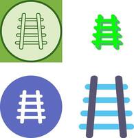 Train Tracks Icon Design vector