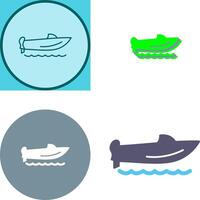 Speed Boat Icon Design vector