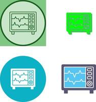 Heart Rate Monitor Icon Design vector