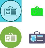 Id Card Icon Design vector