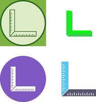 square Ruler Icon Design vector