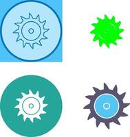 Saw Blade Icon Design vector