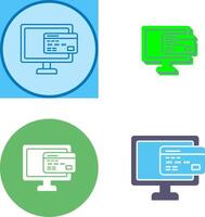 Online Payment Icon Design vector