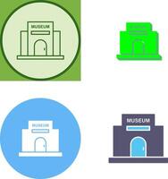 Museum Building Icon Design vector