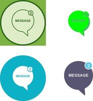 Message Bubbles Icon Design vector