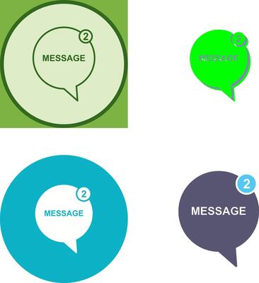 Message Bubbles Icon Design
