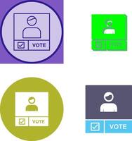 Candidate Banner Icon Design vector