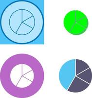 Pie Chart Icon Design vector