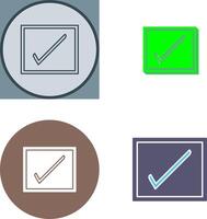 Checkbox Icon Design vector