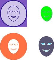 Ancient Face Mask Icon Design vector