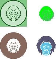 Orangutan Icon Design vector