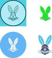 diseño de icono de conejo vector