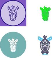 Zebra Icon Design vector