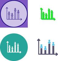 Candidate Graph Icon Design vector