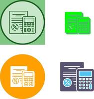 Tax Icon Design vector