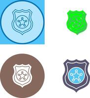 Police shield Icon Design vector