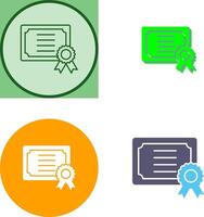 Certificate Icon Design vector