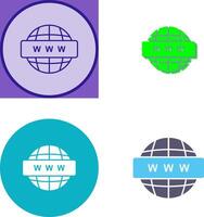 World Wide Web Icon Design vector