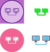 Connected Systems Icon Design vector