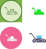 Lawn Mower Icon Design vector