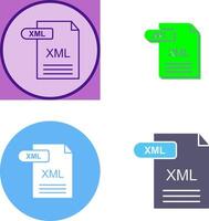 xml icono diseño vector