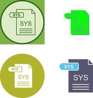 SYS Icon Design vector