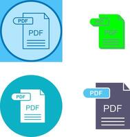 PDF Icon Design vector