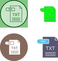 TXT icono diseño vector