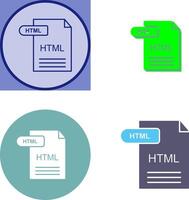 HTML Icon Design vector