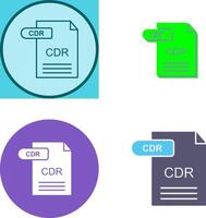 CDR Icon Design vector