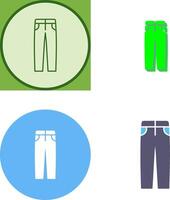 Men's Pants Icon Design vector