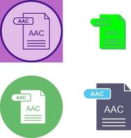 aac icono diseño vector