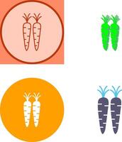 zanahorias icono diseño vector