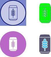 Beer Can Icon Design vector