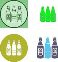 Beer Bottles Icon Design vector