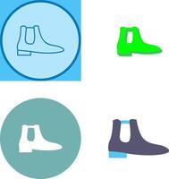 Men's Boots Icon Design vector