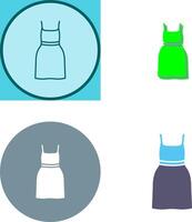 Cocktail Dress Icon Design vector