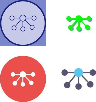 Nodes Icon Design vector