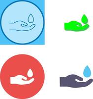 Hands Airdrop Icon Design vector