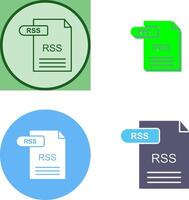 diseño de icono de rss vector