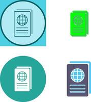 Global Report Icon Design vector