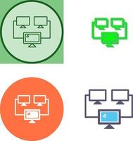 Connected Systems Icon Design vector